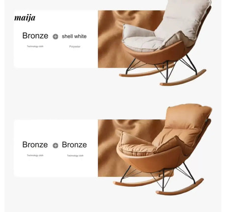 GENJI Eggshell Rocking Chair from GENJI