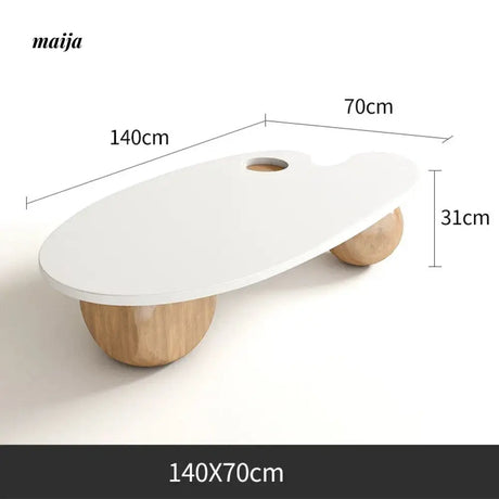 NAVI Snow Mountain Stone Top Coffee Table from NAVI