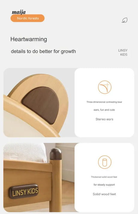 LINSYKIDS Little Bear Children's Bed from LINSY KIDS