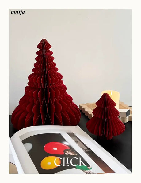 CLICK 3D Christmas Tree Origami Table Decor Stand Prop from CLICK