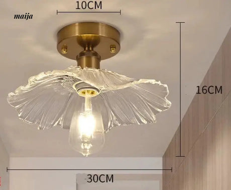 GVG Lotus Leaf Crystal Ceiling Light from GVG
