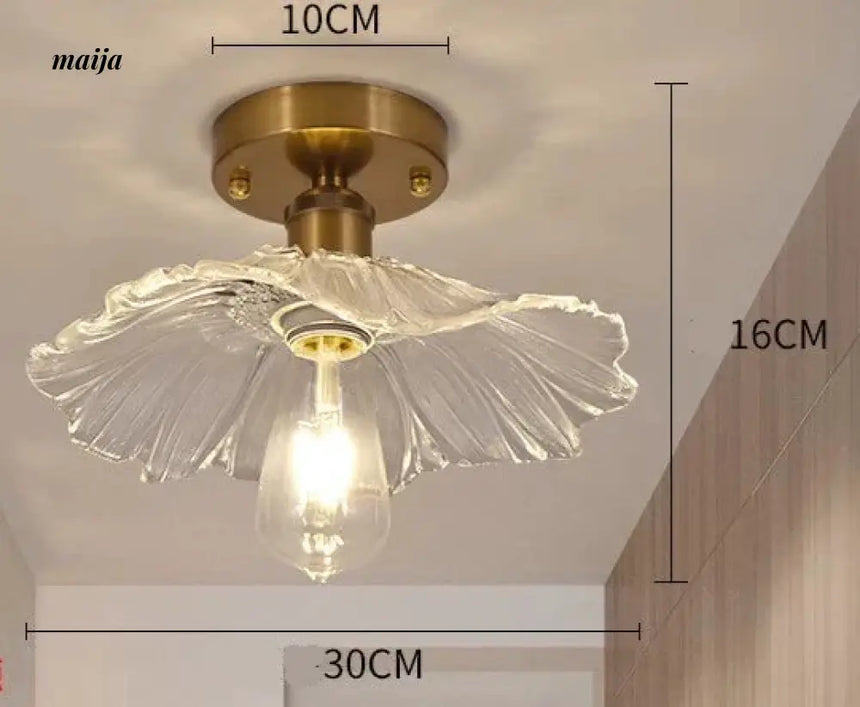 GVG Lotus Leaf Crystal Ceiling Light from GVG