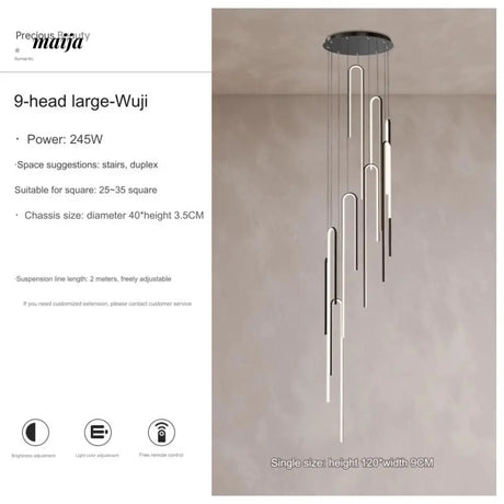 Calais Staircase Chandelier from maija