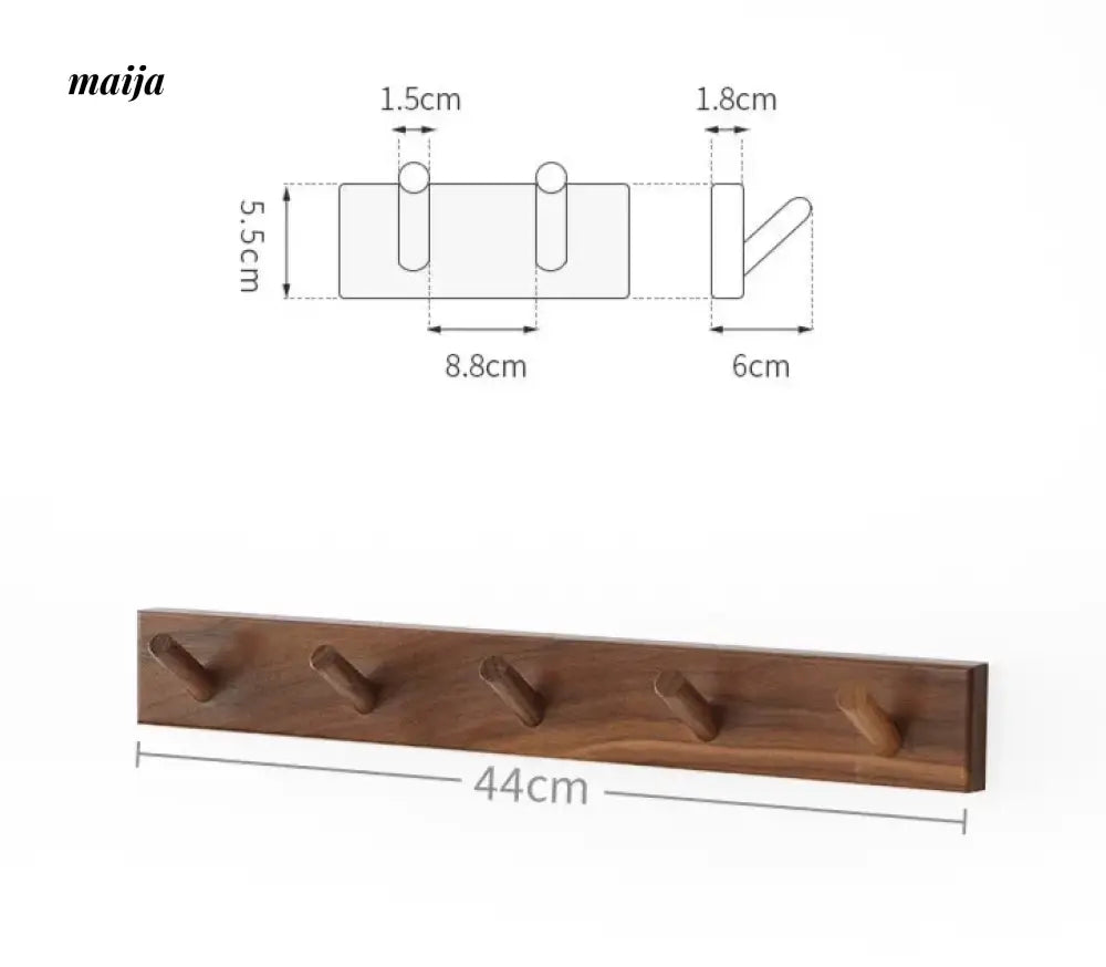 KIMACHI Wooden Load Bearing Coat Hooks from KIMACHI