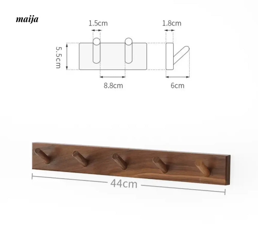 KIMACHI Wooden Load Bearing Coat Hooks from KIMACHI
