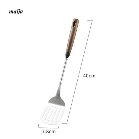 CAROTE Stainless Steel Spatula with Walnut Handle from HOBBYTREE