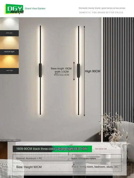 GVG Burke Long Line LED Wall Lamp from GVG