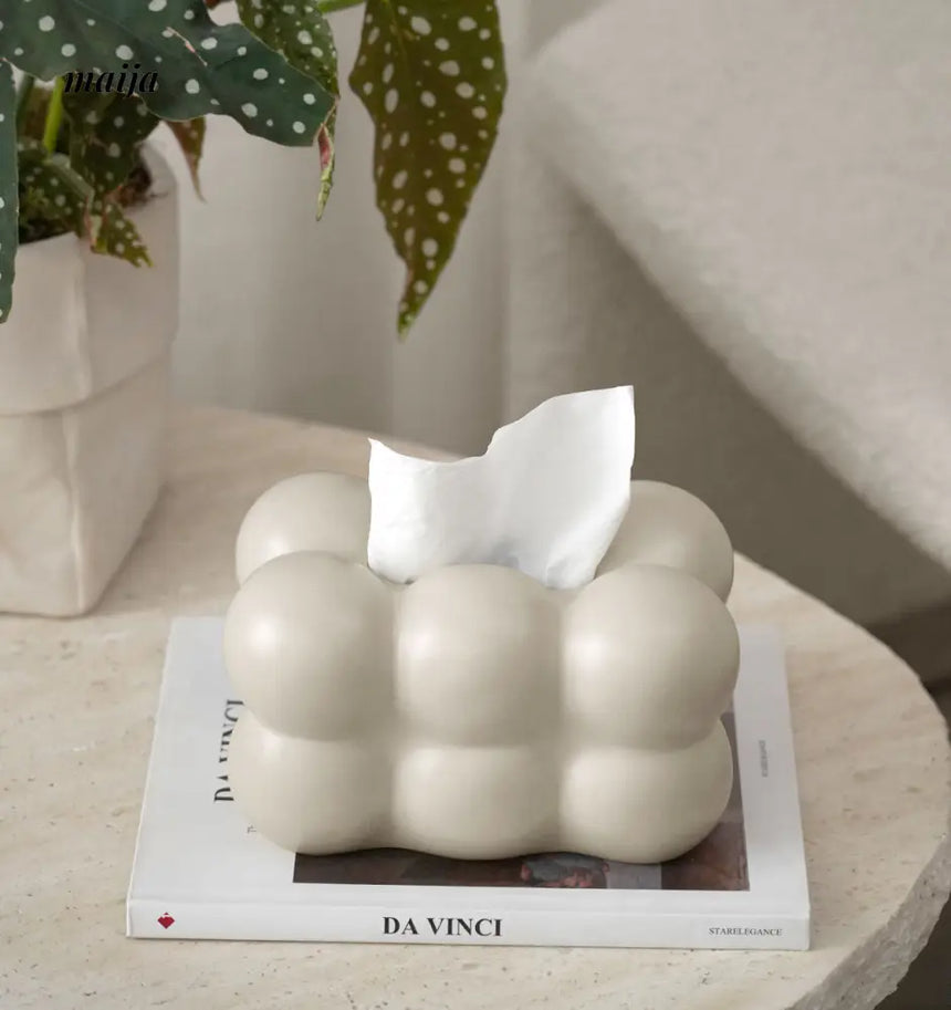 Marshmallow Ceramic Tissue Box from maija