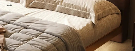 Gianluca Suspended Leather Bed from Kaiyashi