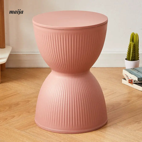 Pastel Hourglass Plastic Stool from Yishengtao