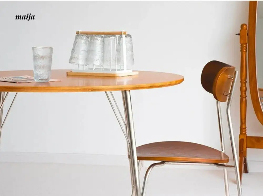 MOODSTORM Lilli Simple Iron Dining Table and Chair Set from MOODSTORM