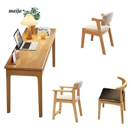 Pioneer Solid Wood Narrow Desk from maija