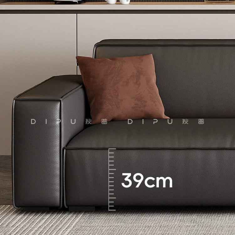 DIPU Atlas Tofu Cowhide Leather Sofa Combination from DIPU