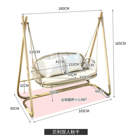 MOJIA Fiore Indoor Hanging Swing Chair for Ultimate Comfort from MOJIA