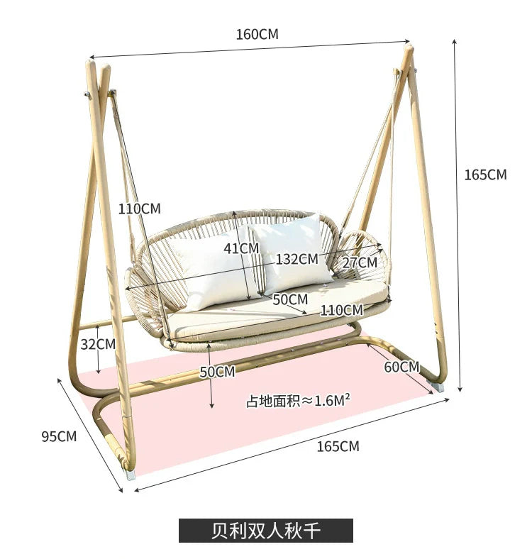 MOJIA Fiore Indoor Hanging Swing Chair for Ultimate Comfort from MOJIA