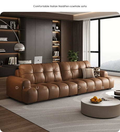 DIPU Nova Cream Cowhide Sofa from DIPU