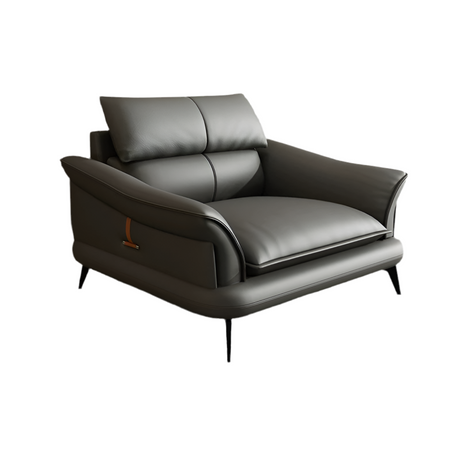 DIPU Ember Italian Lazy Leather Sofa Chair from DIPU