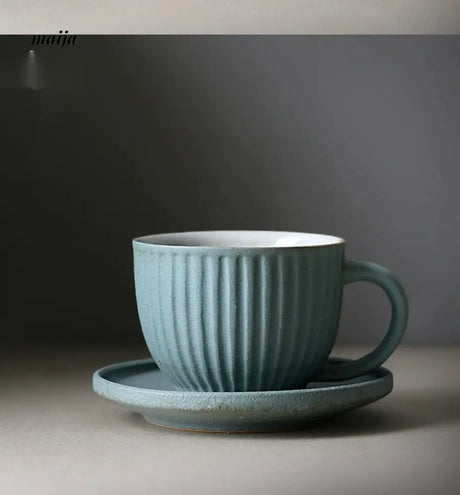 JOTO Eleven Color Japanese Rough Pottery Couple Coffee Cup from MOSE
