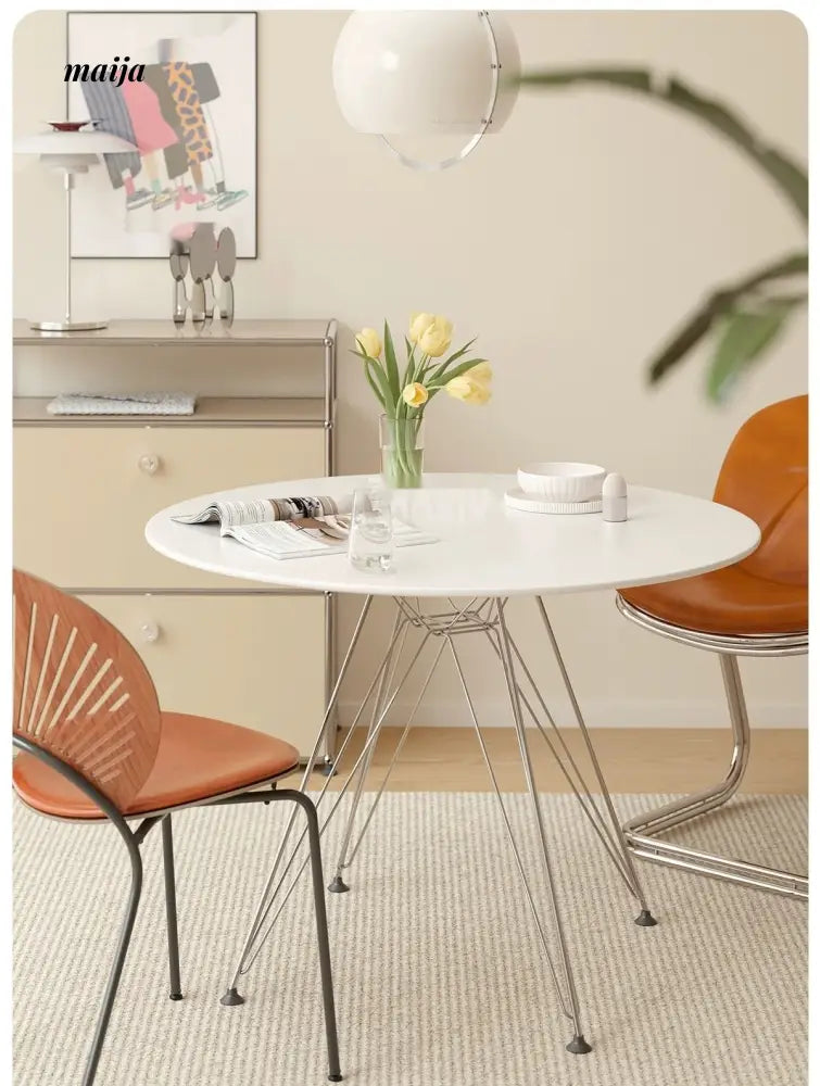 LOWERLEFT White Round Dining Table from HOBBYTREE