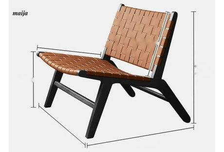 19 DREAM SPACE Saddle Leather Lounge Chair from 19 DREAM SPACE