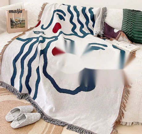 MAN YUE HOME INS Art Blanket for Sofa or Living Room Use from MAN YUE HOME