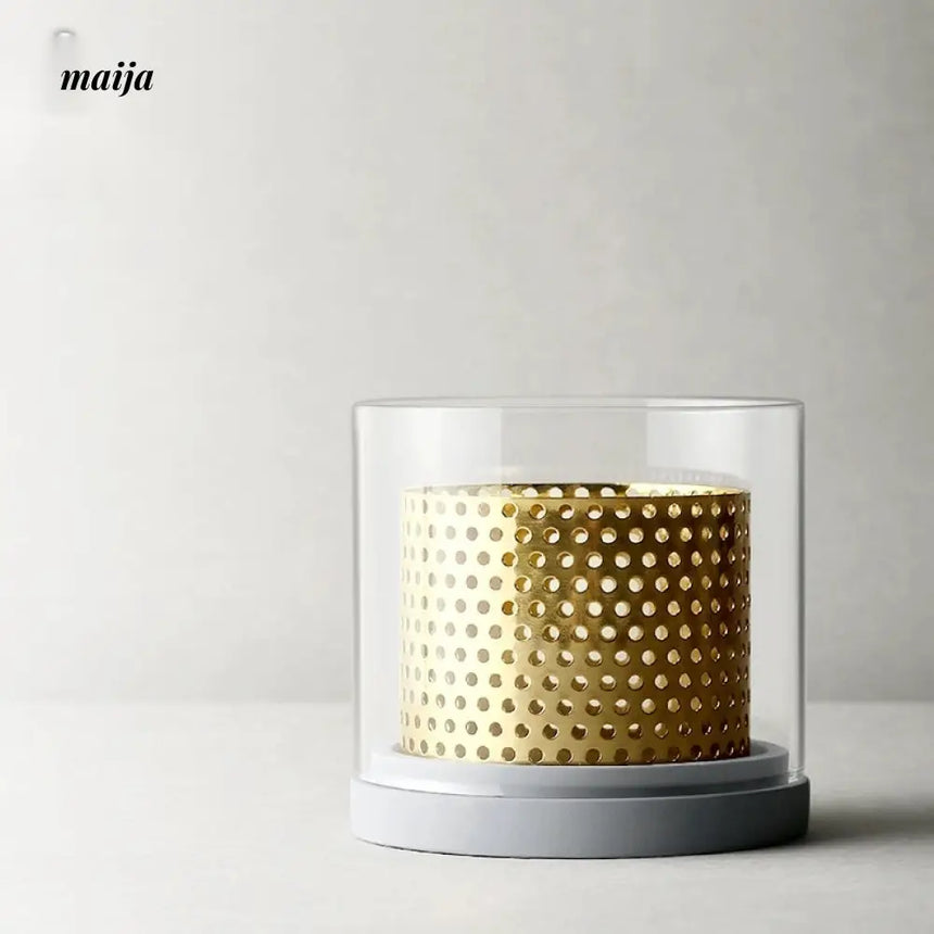 JOTO Eight Year Candle Cup Cement Glass Windproof Candle Holder from JOTO