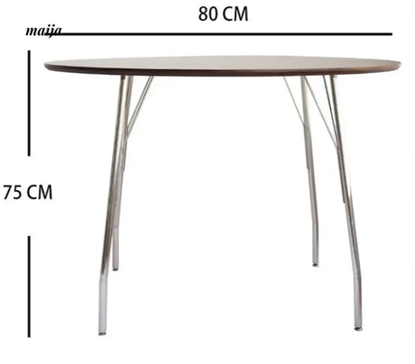 MOODSTORM Lilli Simple Iron Dining Table and Chair Set from Kaiyashi