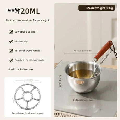 CAROTE Small Oil Pot with Splash Guard from CAROTE