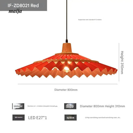 ZHONGSHAN Japanese Ceiling Lamp with Umbrella Design from ZHONGSHAN