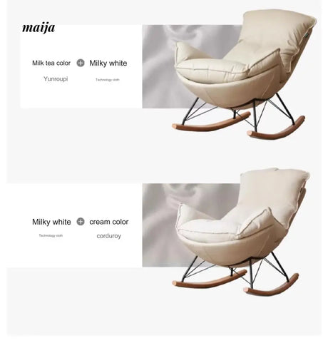 GENJI Eggshell Rocking Chair from GENJI