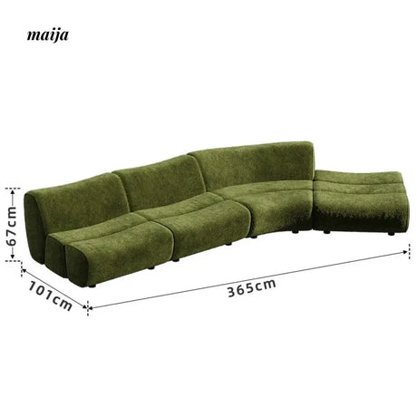 SMALL HIBISCUS Bamboo Modular Sofa from SMALL HIBISCUS