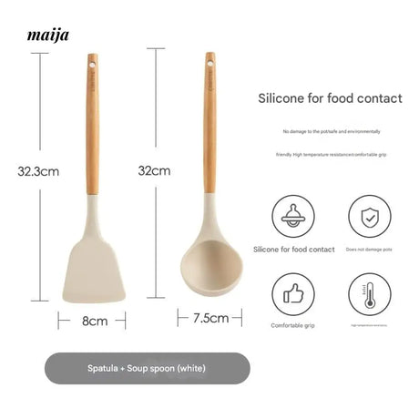 CAROTE Silicone Shovel for Frying and Non-Stick Cooking from CAROTE