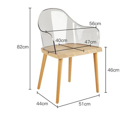 LAZYSPACE Evelyn Acrylic Highchair from LAZYSPACE