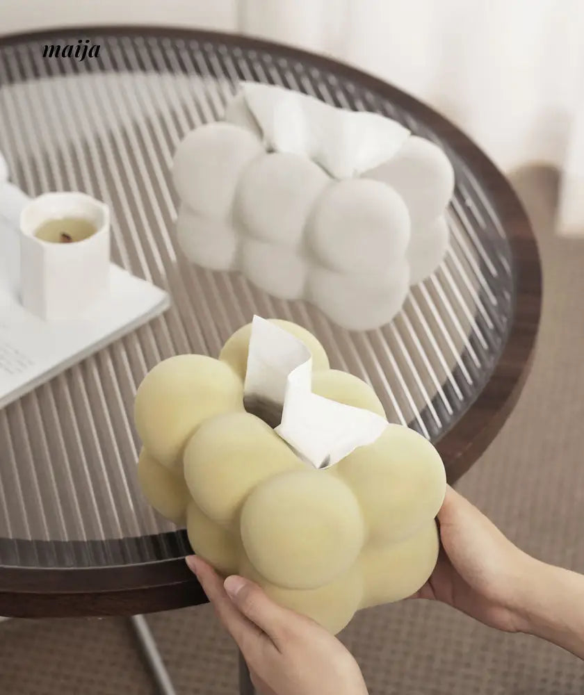 Marshmallow Ceramic Tissue Box from maija