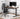 Black and White N3 Smart Electric Lift Table from Hbada