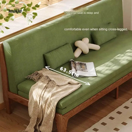 Karol Retractable Solid Wood Sofa Bed from AI