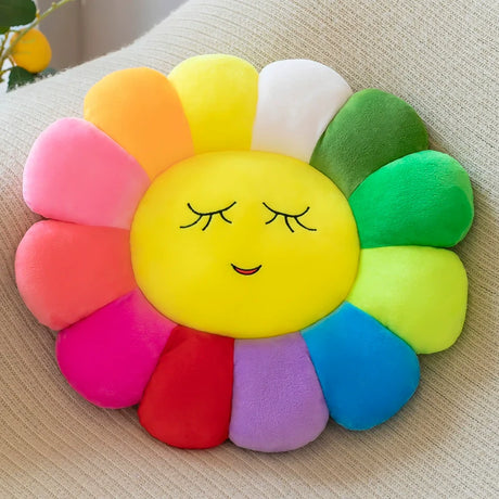 WANBAOLE Sunny Sunflower Plush Sofa Cushion from WANBAOLE