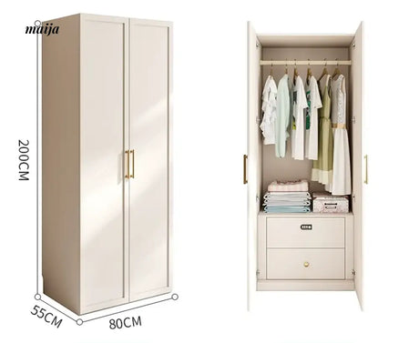 MEIHOUSE French Cream Bedroom Wardrobe Easy Assembly Storage Cabinet from MEIHOUSE