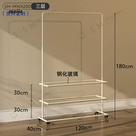 SM Scarlett Cream Style Movable Display Rack from SM