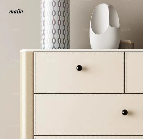 Jacobson Leather Wrap Chest of Drawers from Mufanli