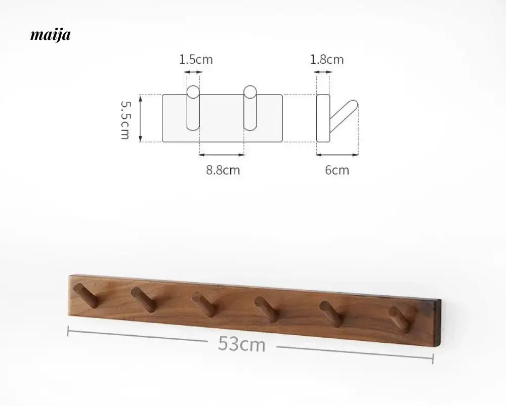 KIMACHI Wooden Load Bearing Coat Hooks from maija