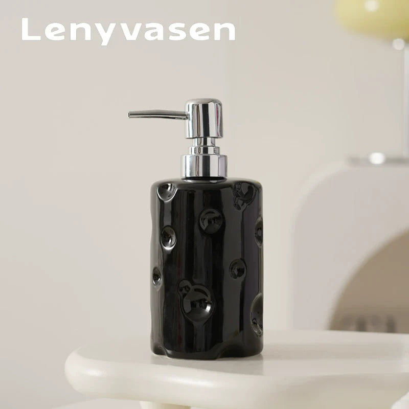 LENYVASEN Soren Shampoo Ceramic Container from LENYVASEN
