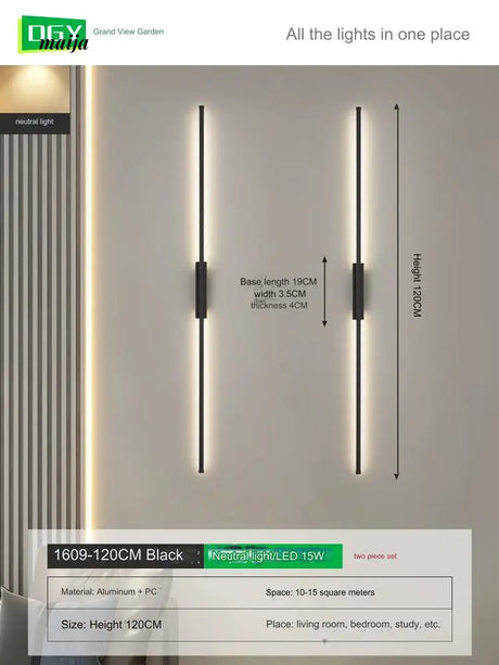 GVG Burke Long Line LED Wall Lamp from GVG