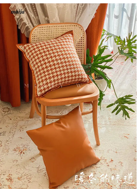 MISTYWOOD Retro Orange Pillow for Bed from MISTYWOOD