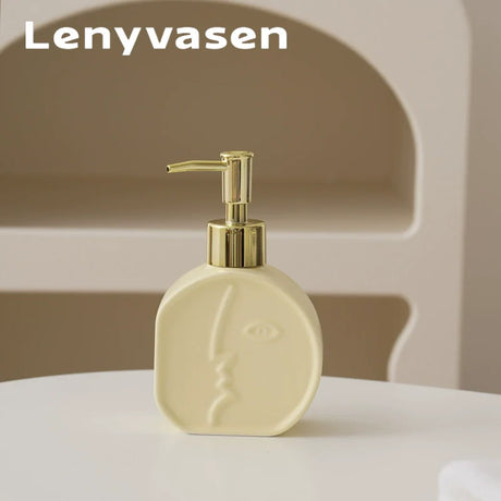 LENYVASEN Iris Ceramic Shower Gel Bottle from LENYVASEN