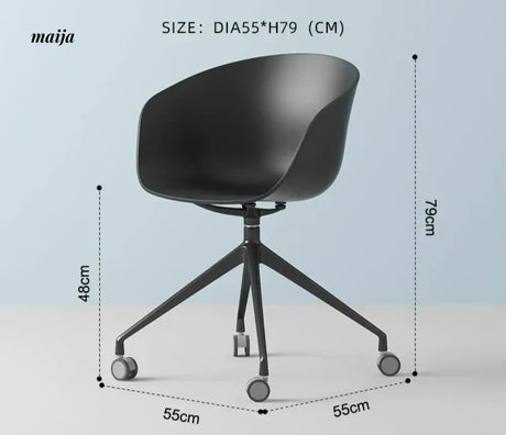 LOWERLEFT Rotating Computer Chair from Lower Left