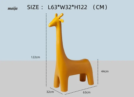 LOWERLEFT Giraffe Kids Shoe Stool from Lower Left
