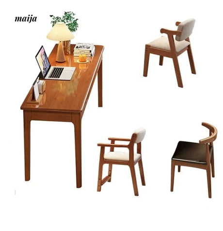 Pioneer Solid Wood Narrow Desk from maija