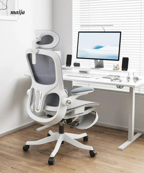 Black and White P53 Computer Chair from Hbada