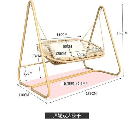 MOJIA Fiore Indoor Hanging Swing Chair for Ultimate Comfort from MOJIA